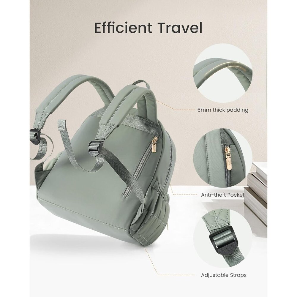 Versatile Mini Puffer Backpack With Ergonomic Str… - image 6